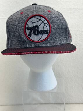 Zephyr Philadelphia 76ers Snapback Hat OS Gray, Red & Black